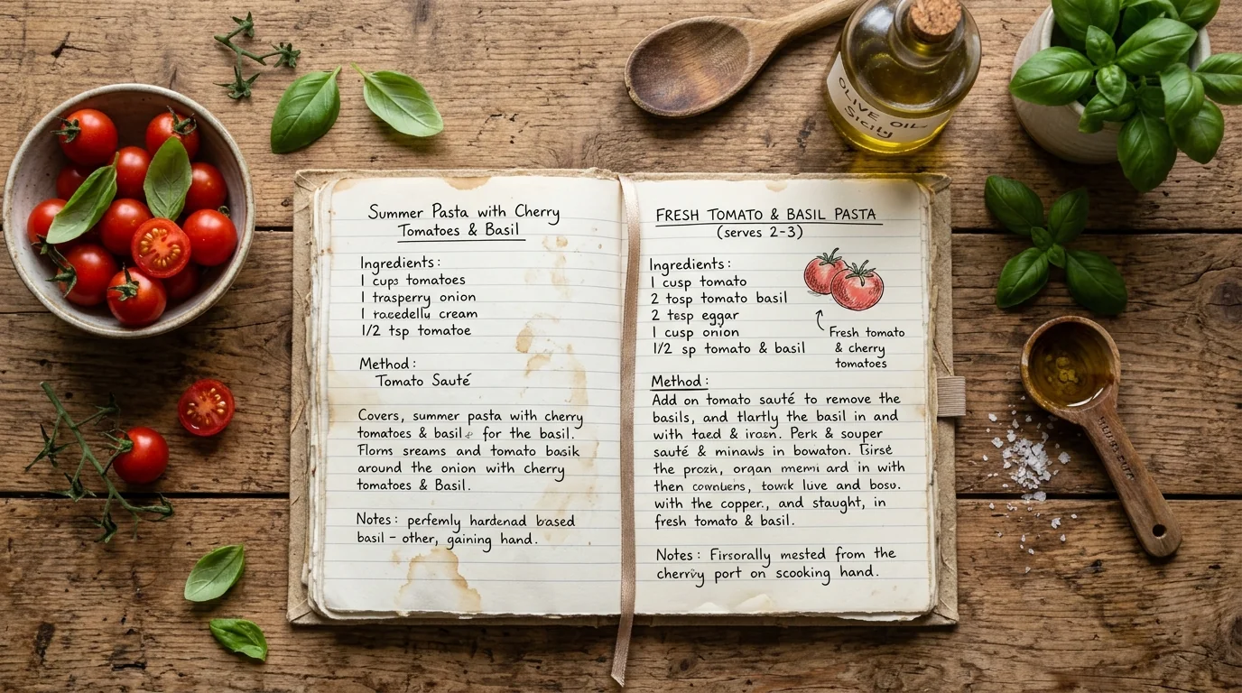 Mon carnet de recettes végétariennes favorites
