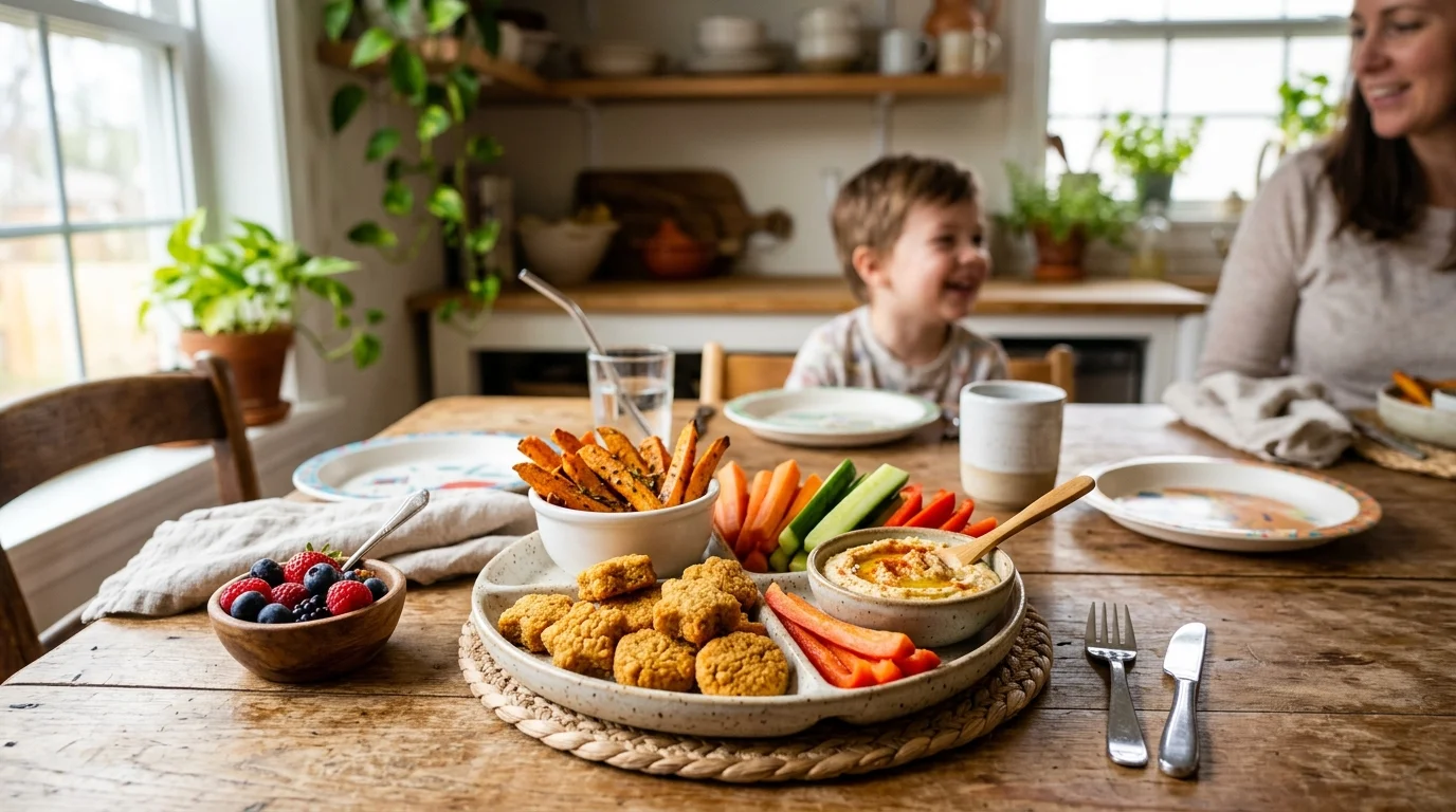 Repas végétariens sains et ludiques pour enfants