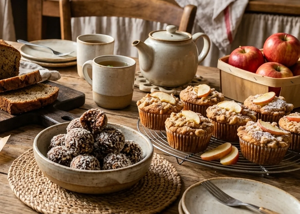 Muffins moelleux d'automne aux pommes et cannelle de Ceylan